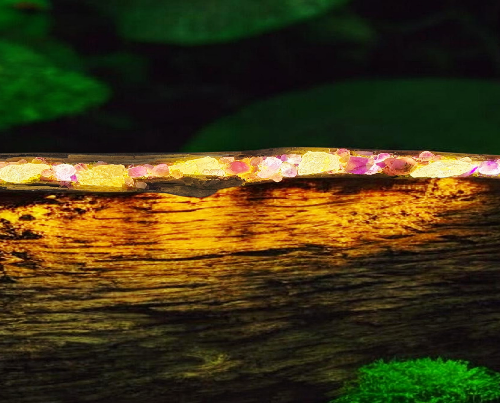 Amethyst 1metre & Peridot