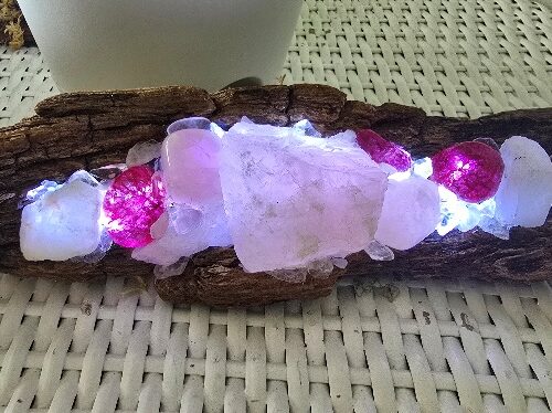 Rose Quartz, Crackle Quartz