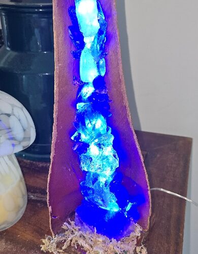 Blue Amethyst & clear