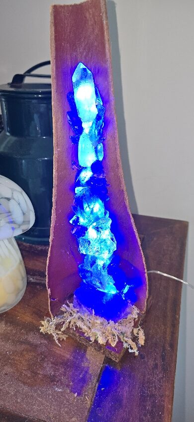 Blue Amethyst & clear