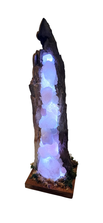 Rose Quartz on palm