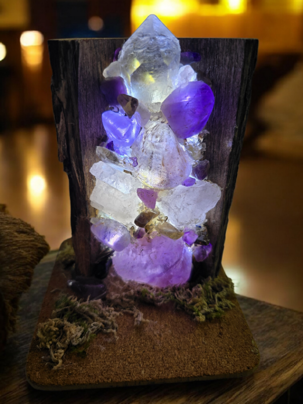 Amethyst & Smokey Obsidian