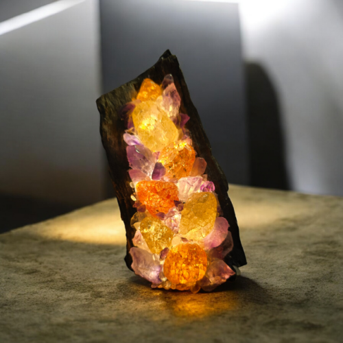 Amethyst & Crackle Quartz